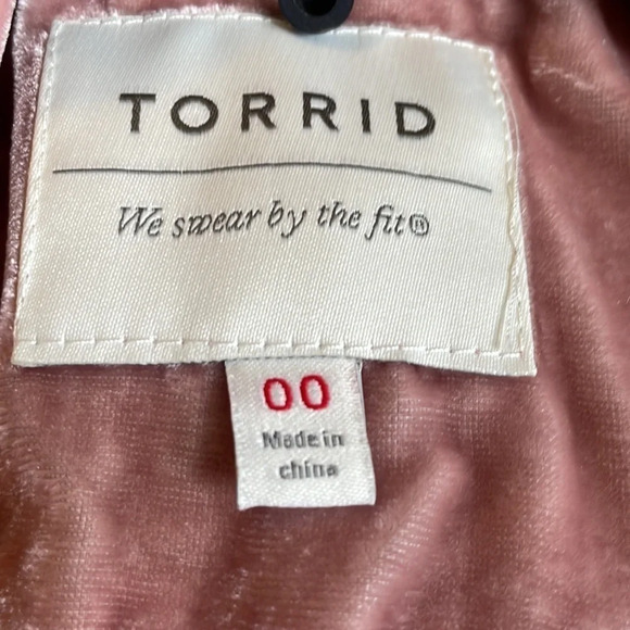 Torrid women’s velvet anorak pink jacket size medium Torrid 00 - Picture 8 of 11